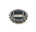 Kolo ozubené Series 1100 89 mm, 18 zubů, EZ TRACKING acetal šedý, hřídel 40x40 mm