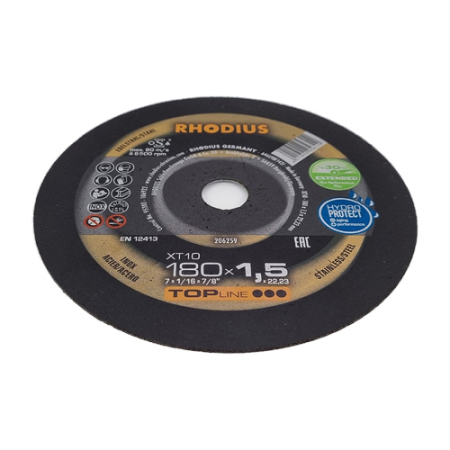 Kotouč řezný 180x1,5xx22,23 mm TOPLINE nerez RHODIUS