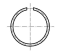 Kroužek pojistný drátěný na hřídel 14 mm - DIN7993A