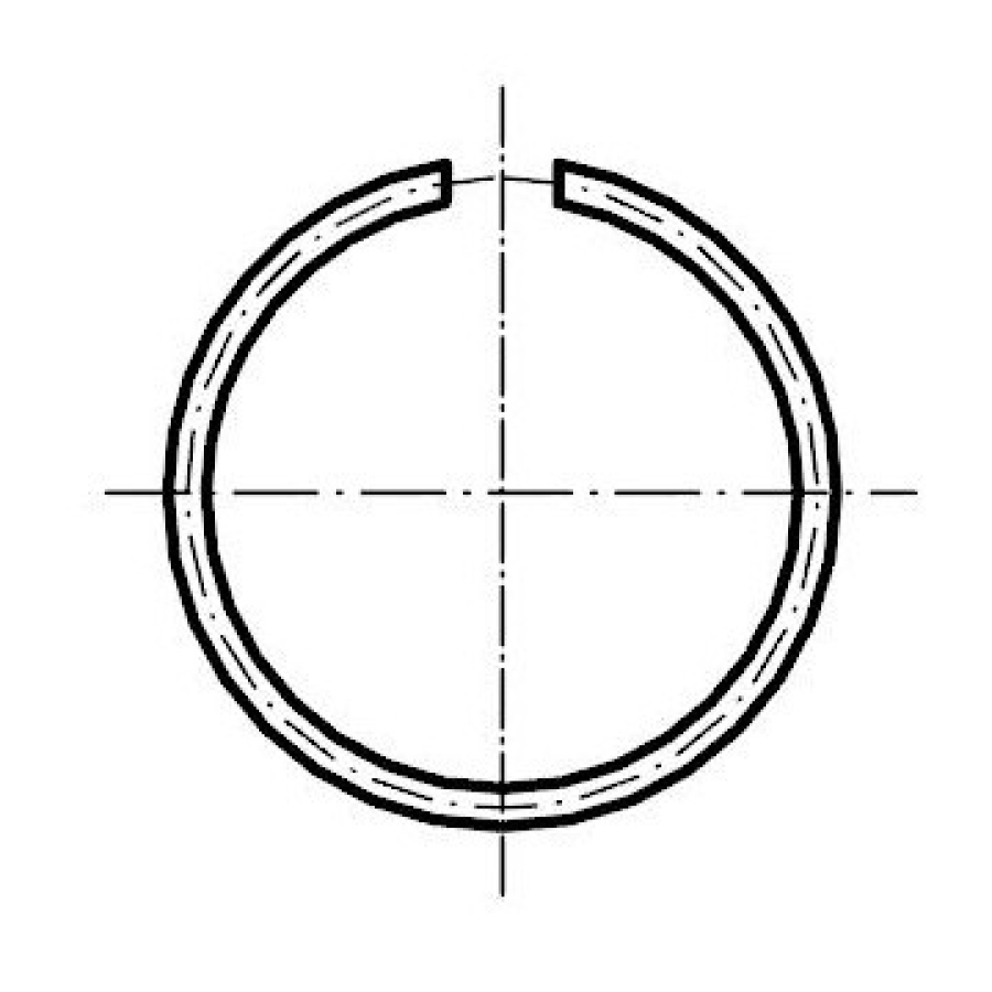 Kroužek pojistný drátěný na hřídel 32 mm - DIN7993A