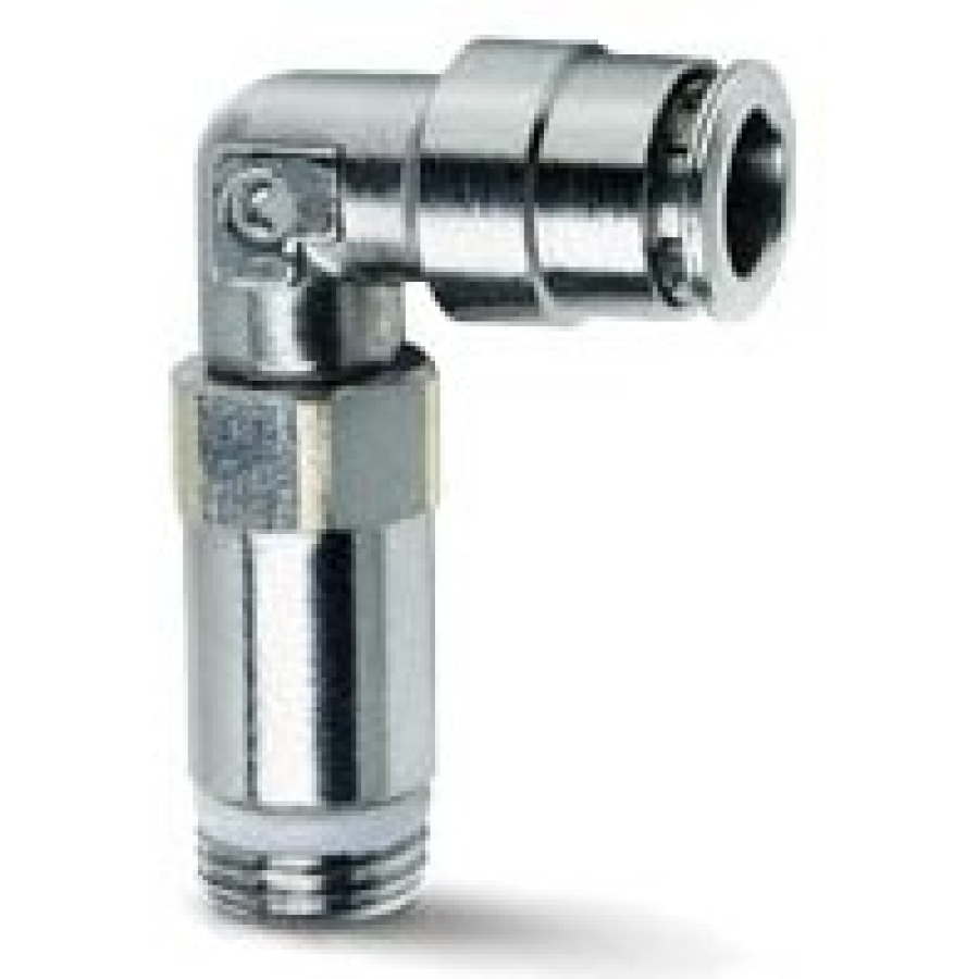 L-šroubení nástrčné s teflonovým těsněním 6525-8-1/8 prodloužené