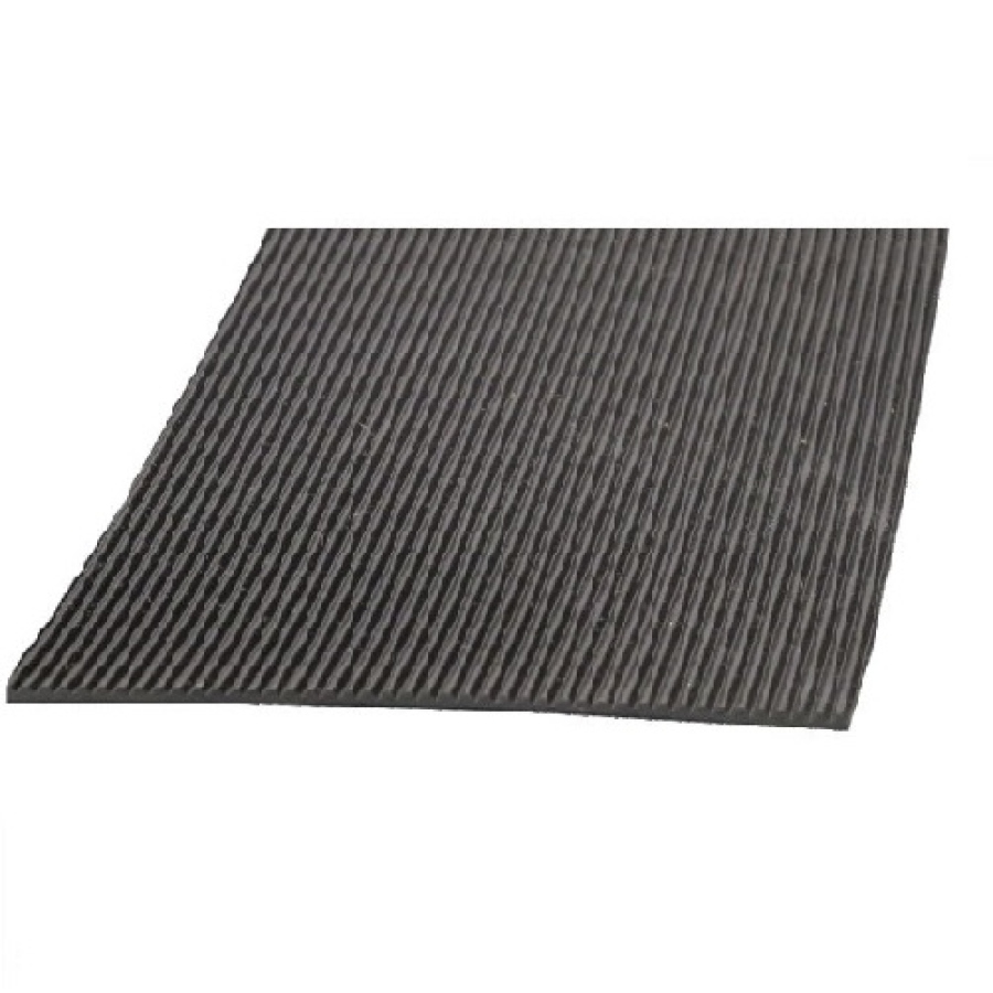 Pryž podlahová rýhovaná GM5 SBR70 černá tl. 3 mm - šíře 1200 mm
