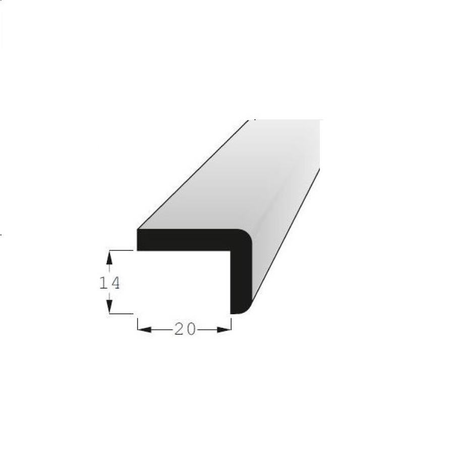 Lišta dřevěná tvar L 1420/200