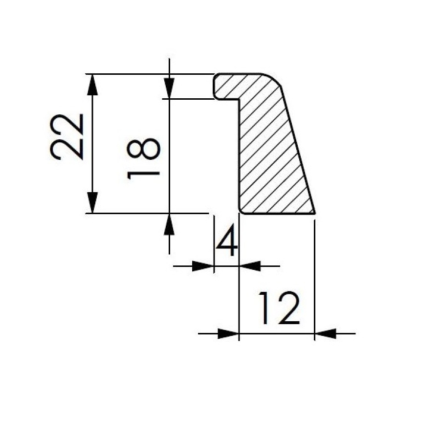Lišta dřevěná zasklívací PD 1812/200