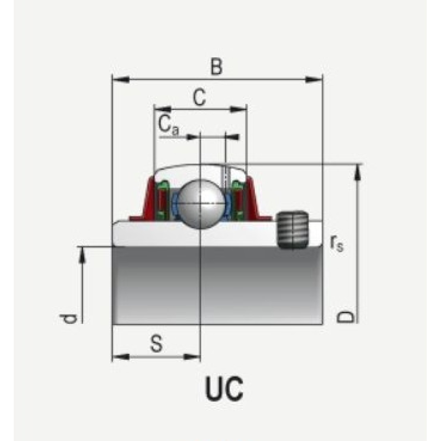 Ložisko UC308 Asahi