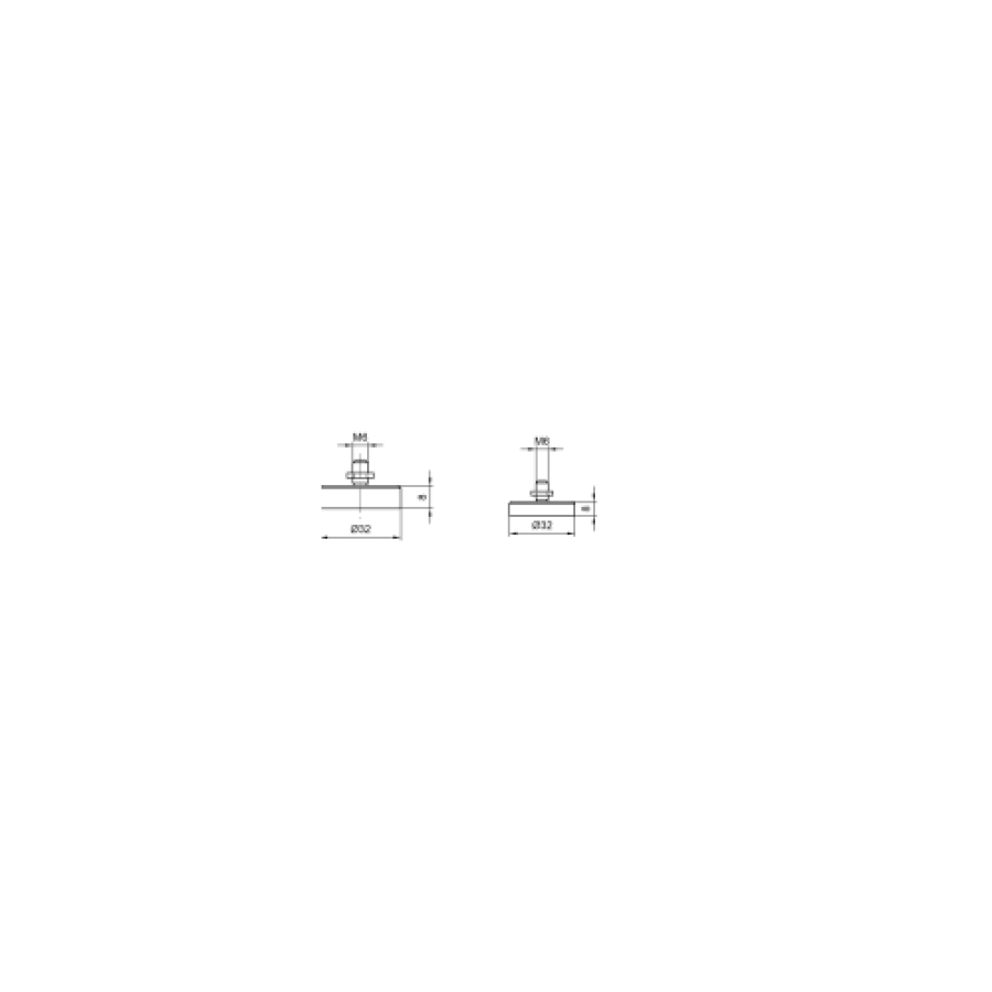 Magnet pr. 32x7 mm, M6