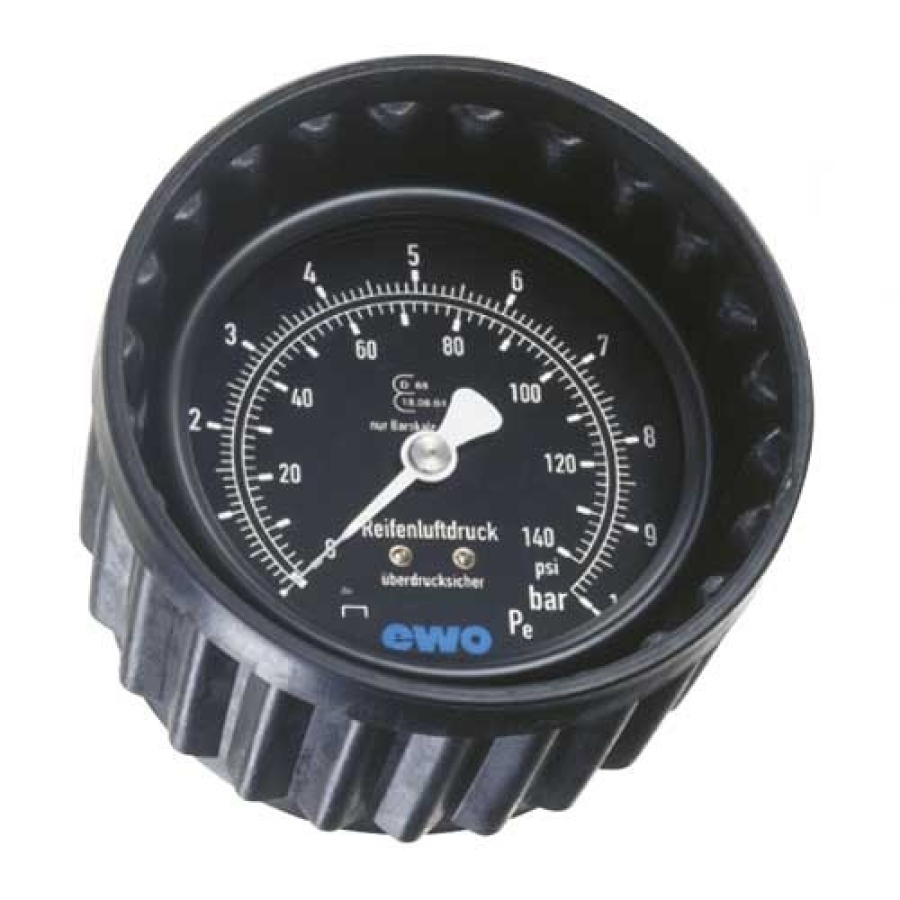 Manometr pneuhustiče 80 mm 0-12 bar Euroair