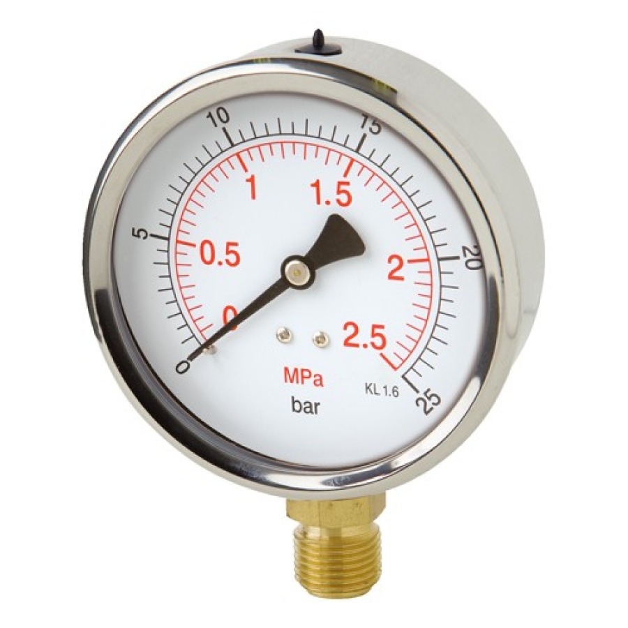 Manometr RS 100 mm M20x1,5 10 bar