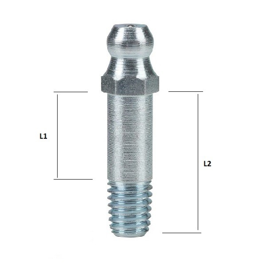 Mazací hlavice kulová H1 M6x1 24 mm