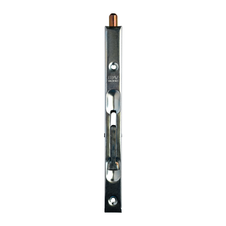Zástrč dveřní 250 mm bílý zinek