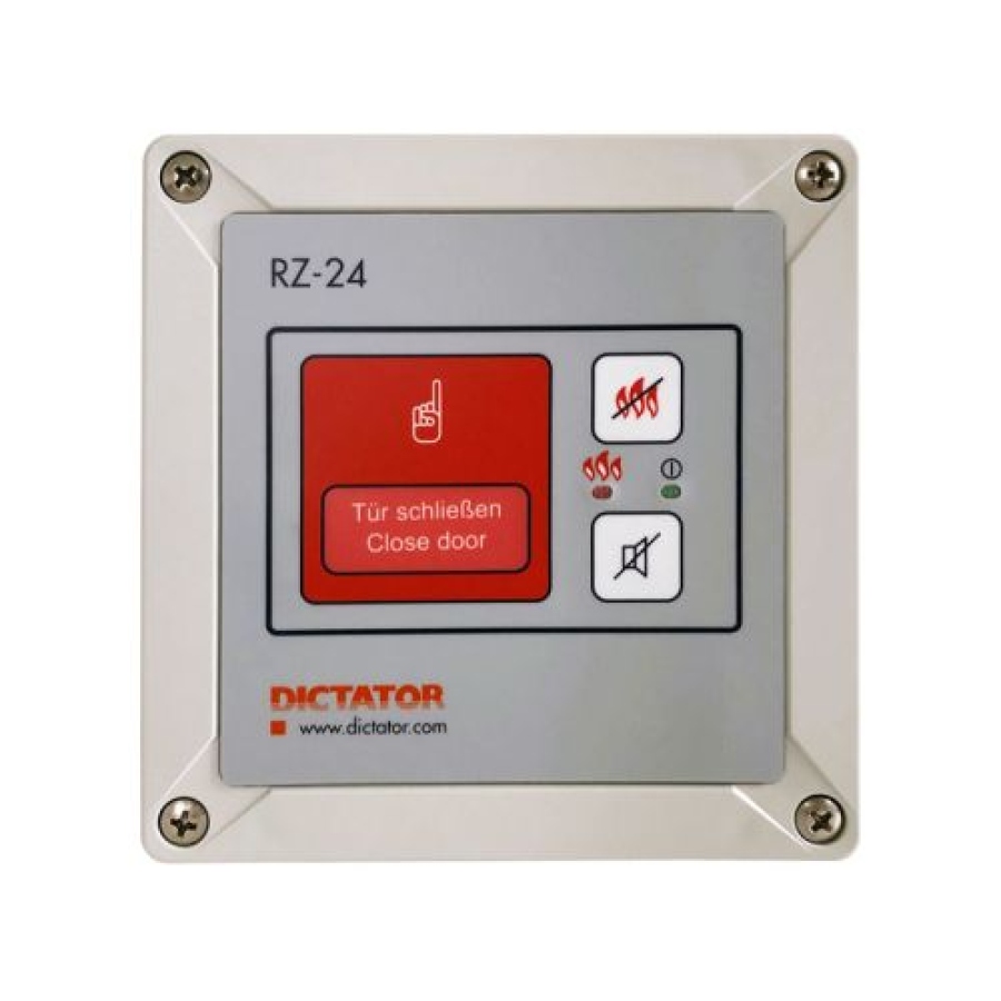 Napájecí zdroj s integrovaným vybavovacím zařízením RZ-24, 0,9 A, IP 64, 122x124x55 mm