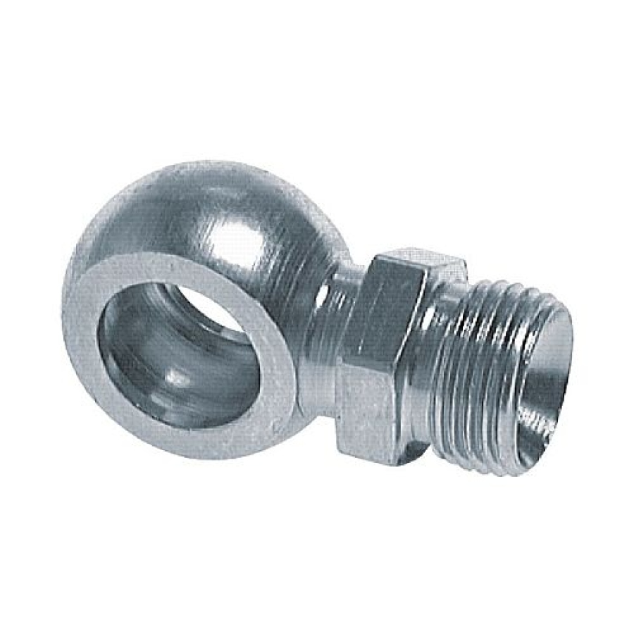 Oko průtokové 18 mm, kroužek, M22x1,5 60°, pozinkovaná ocel