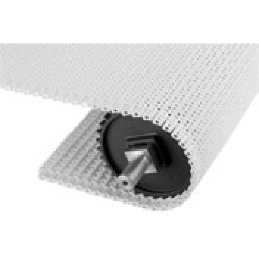 Pás Series 1100 Flush Grid Nub Top Indent, PP bílý 25 mm, š=279 mm, L=10 m
