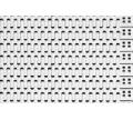 Pás Series 1100 Flush Grid Nub Top Indent, PP bílý 25 mm, š=279 mm, L=10 m