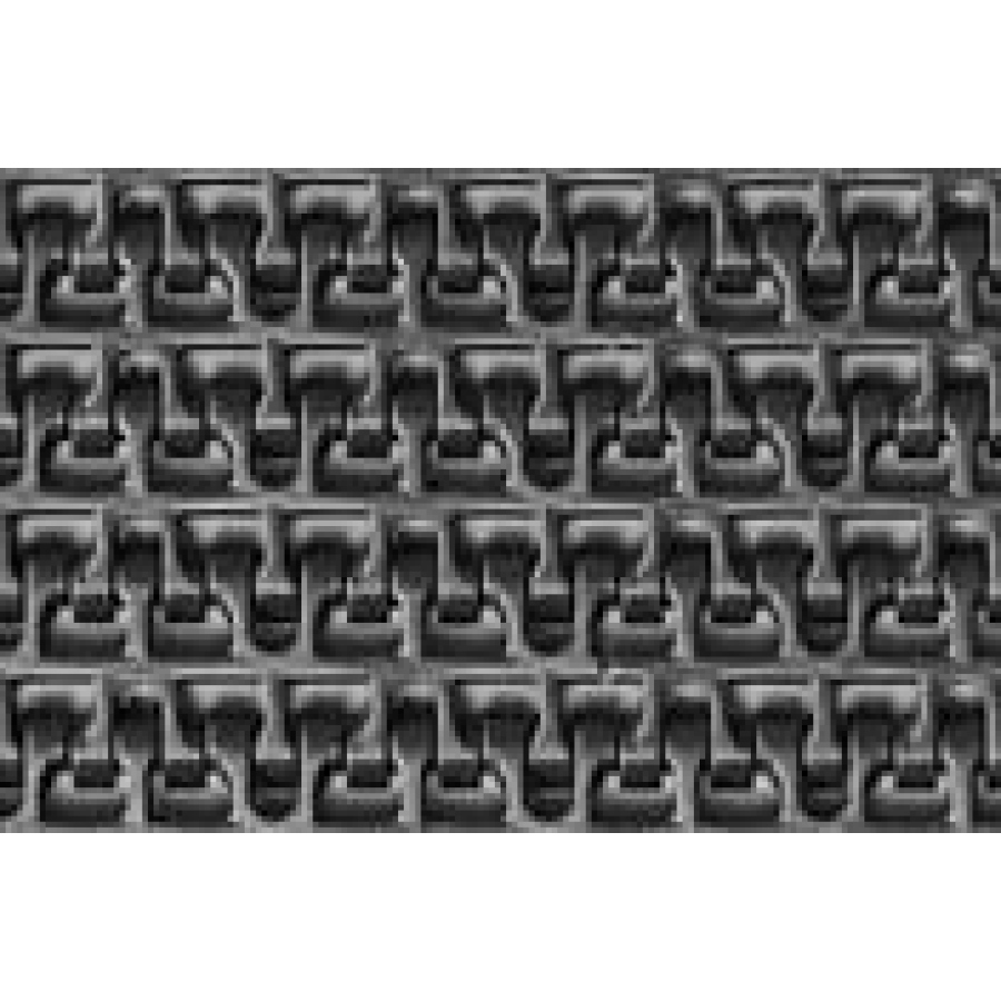 Pás Series 1100 Flush Grid PP bílý, L=4 m š=305 mm