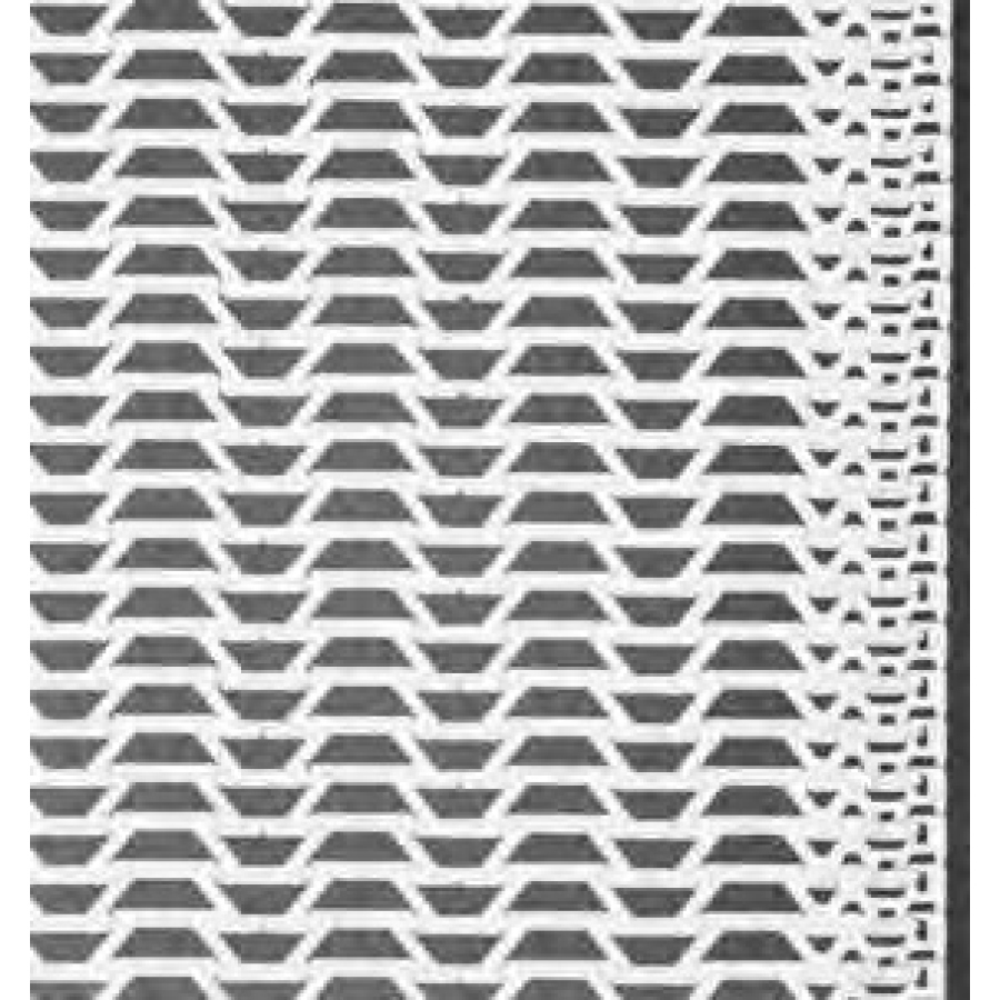 Pás Series 1500 Edge Flush Grid Polypropylen š=1043 mm, l=2m
