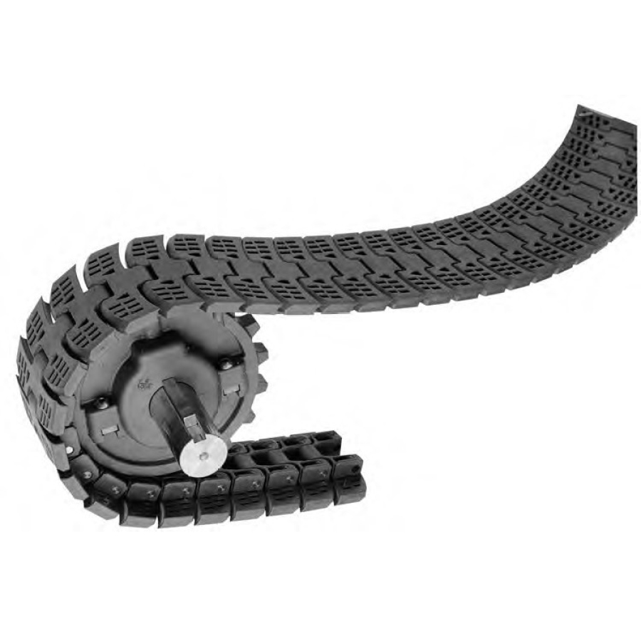Pás SERIES 4009 85 mm SIDEFLEXING FLUSH GRID ACETAL modrý balení 3 m