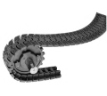 Pás SERIES 4009 85 mm SIDEFLEXING FLUSH GRID ACETAL modrý balení 3 m