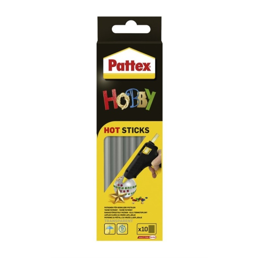 Pattex hot patrony, lepicí tyčinky /tavná pistole /