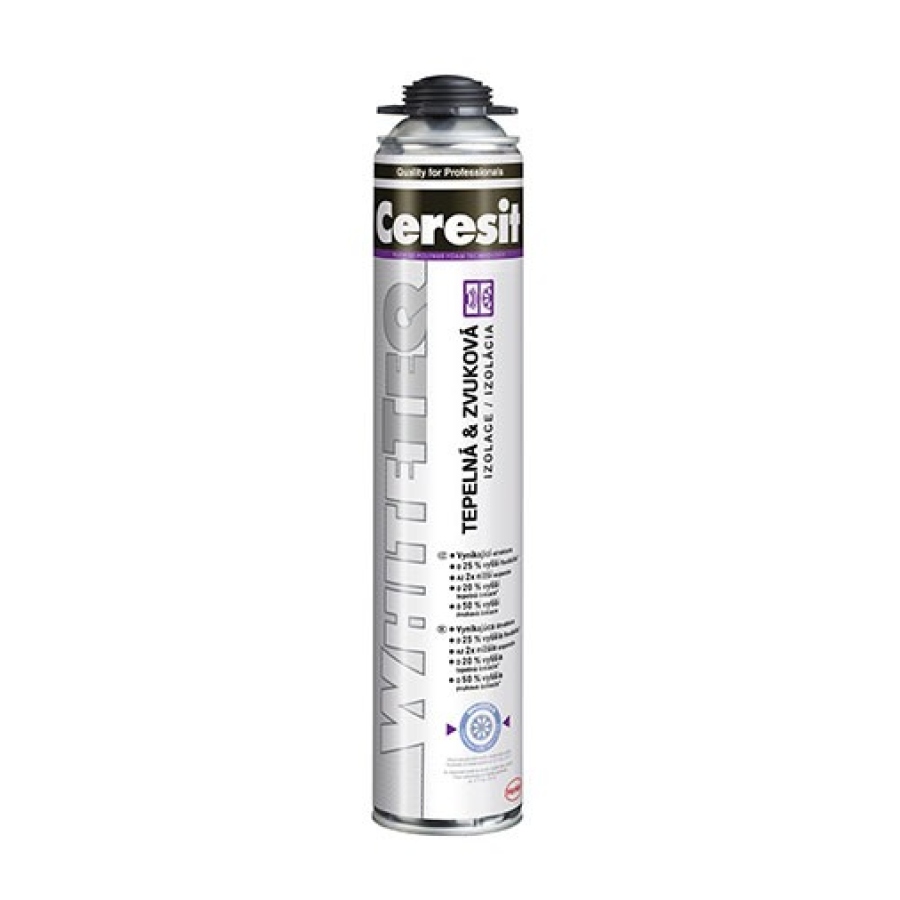 Pěna pistolová Ceresit WHITETEQ 750 ml - tepelná a zvuková izolace