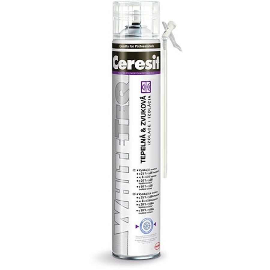 Pěna trubičková Ceresit WHITETEQ 750 ml - tepelná zvuková izolace