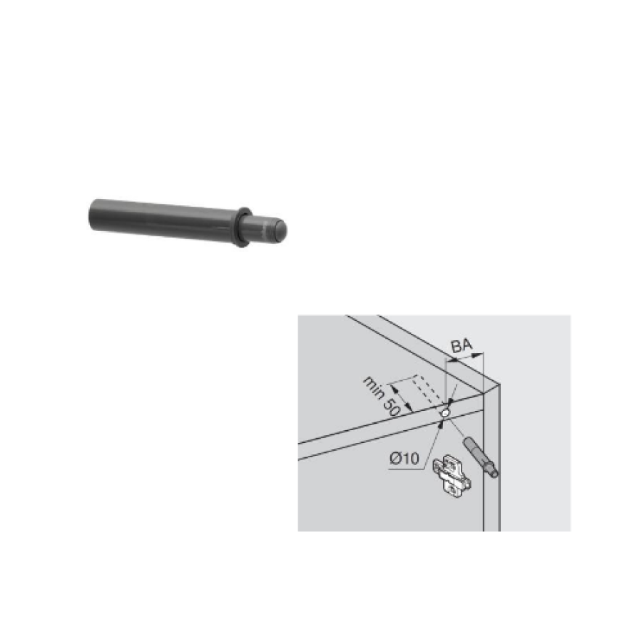 Píst dorazový BLUM 970A1002 - závrtný tvrdý