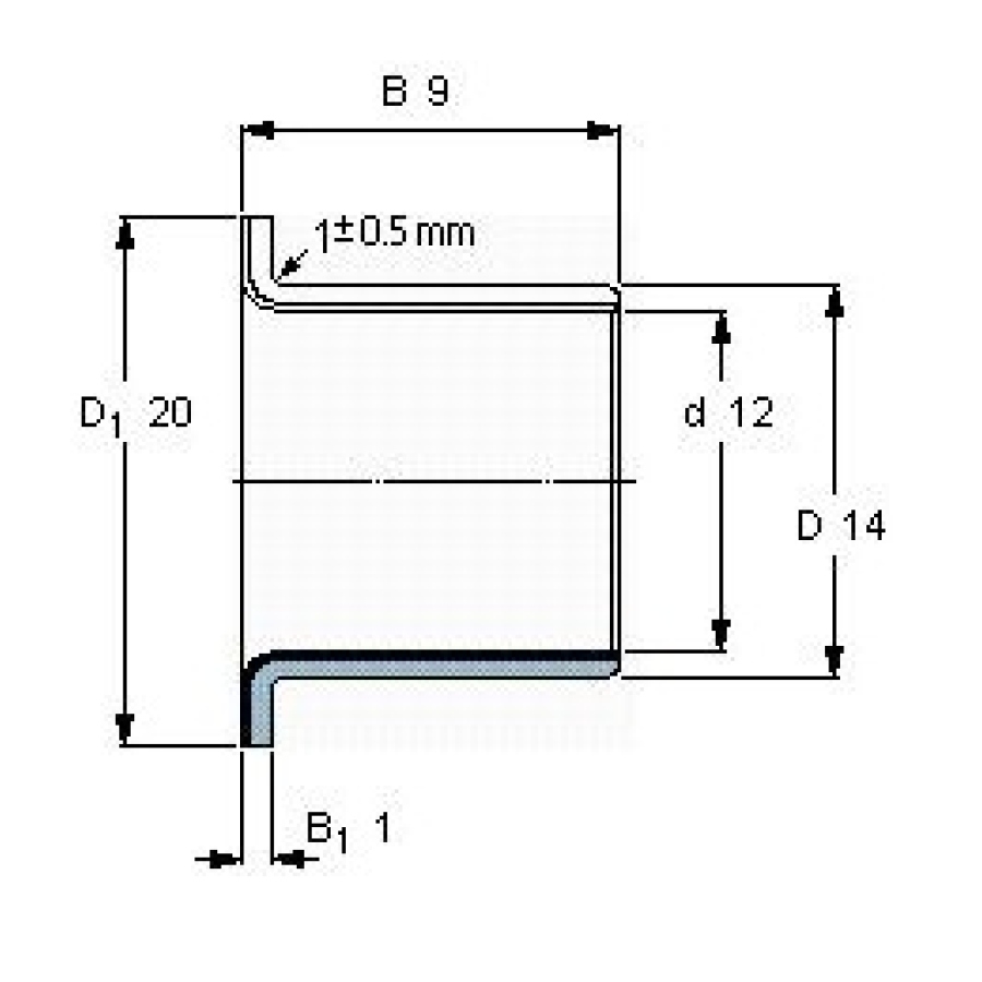 Pouzdro kluzné PCMF 121409 E SKF