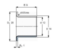 Pouzdro kluzné PCMF 121409 E SKF