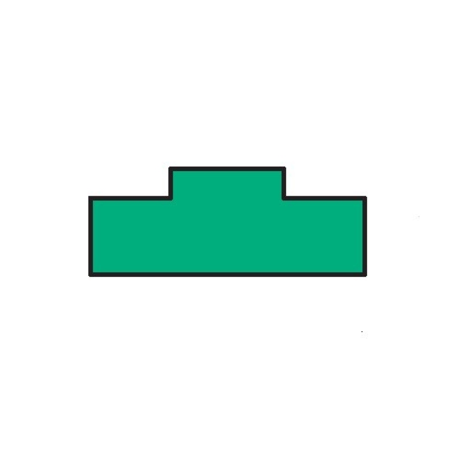 Profil kluzný T1 20x20 08B-1 PE-55 zelený