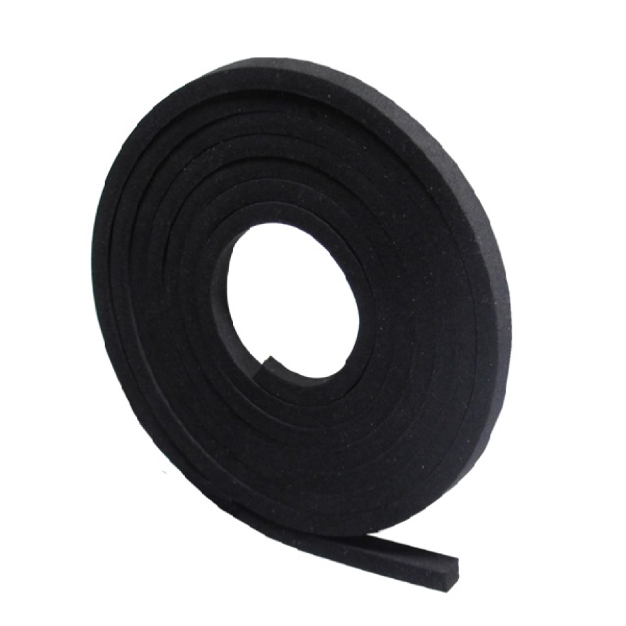 Profil mikroporézní čtvercový 5x5 mm, EPDM, -40°C až +100°C černý dvouproud