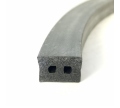 Profil mikroporézní obdelníkový 20x25 mm, EPDM -30°C až+80°C, černý, 2 dutinky