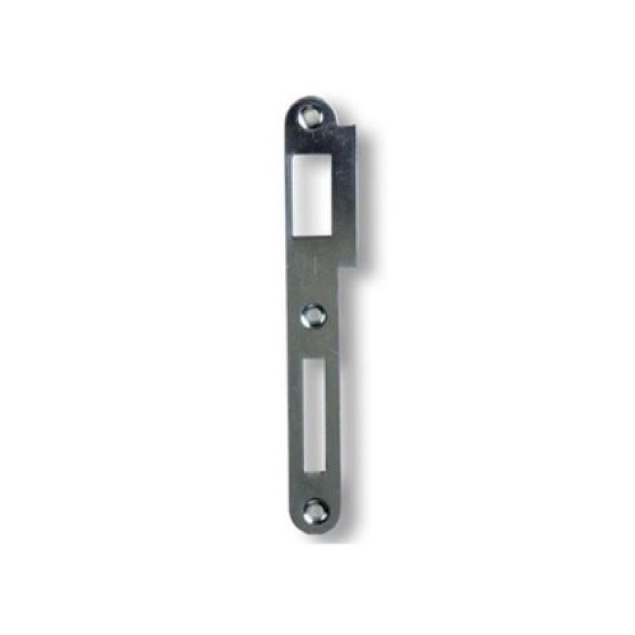 Protiplech dveřní K 180 Levý, pro zámek s roztečí 90 mm, bílý zinek