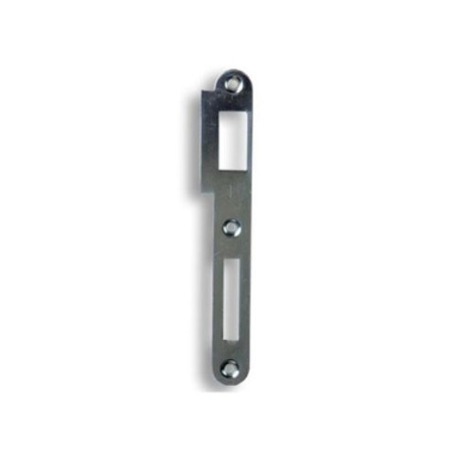 Protiplech dveřní K 180 Pravý, pro zámek s roztečí 90 mm, bílý zinek