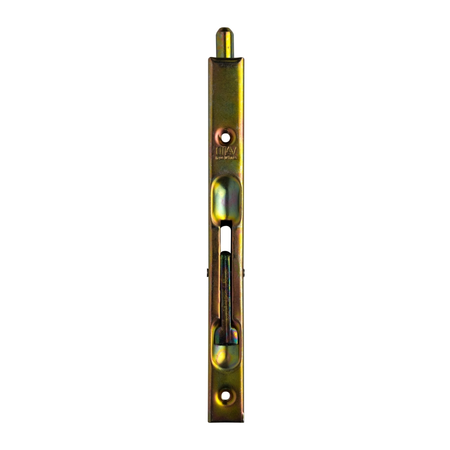 Zástrč dveřní 160 mm žlutý zinek