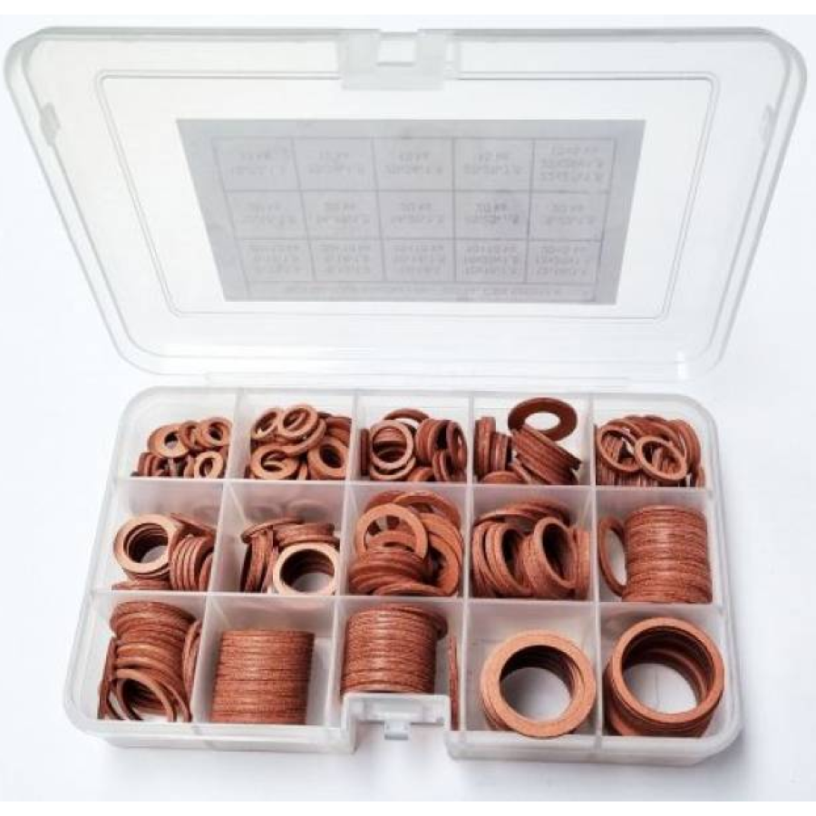Sada těsnících kroužků fíbr 6-22 mm 325 ks