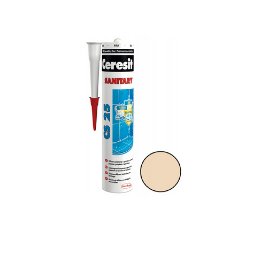 Silikon Sanitary Ceresit CS25 280ml, karamel