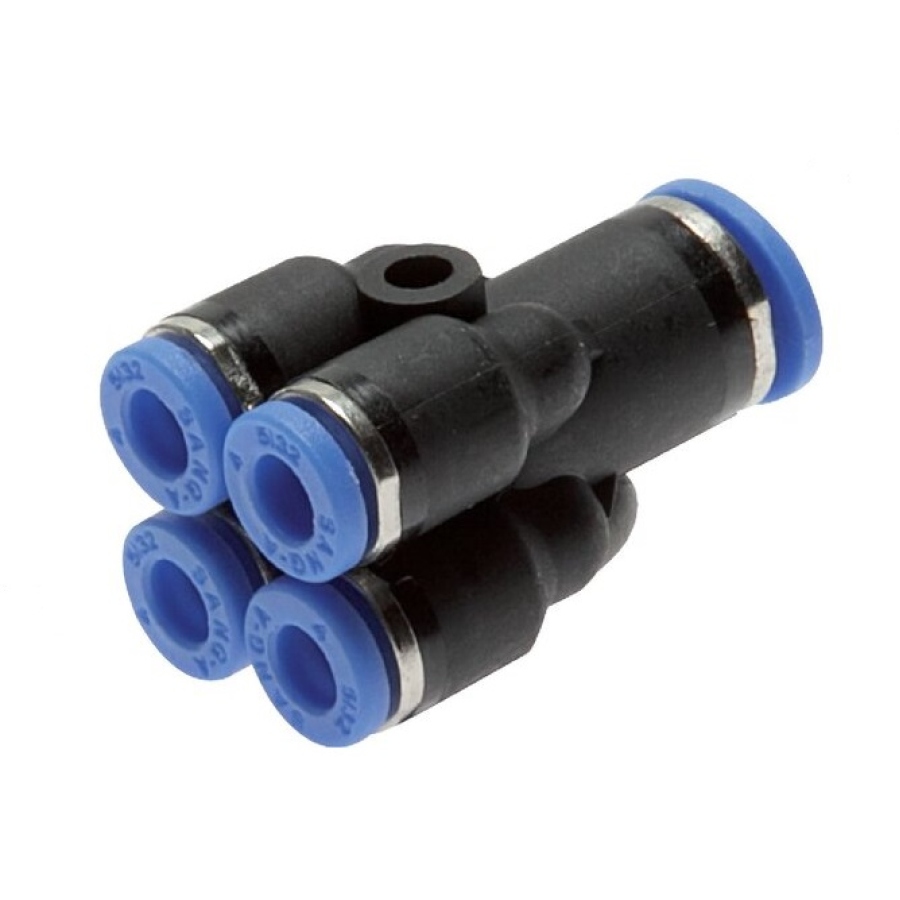 Spojka nástrčná vícenásobná 6 mm - 4 mm