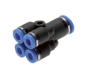 Spojka nástrčná vícenásobná 6 mm - 4 mm