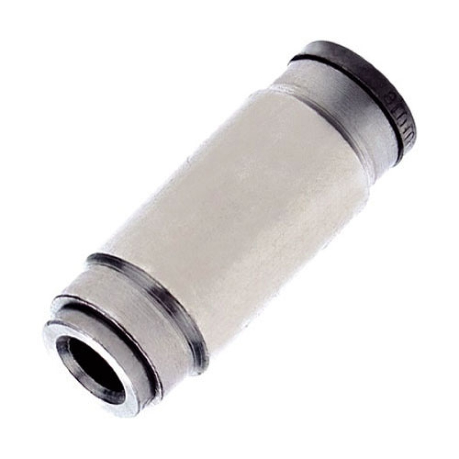 Spojka přímá 4x8 mm poniklovaná mosaz