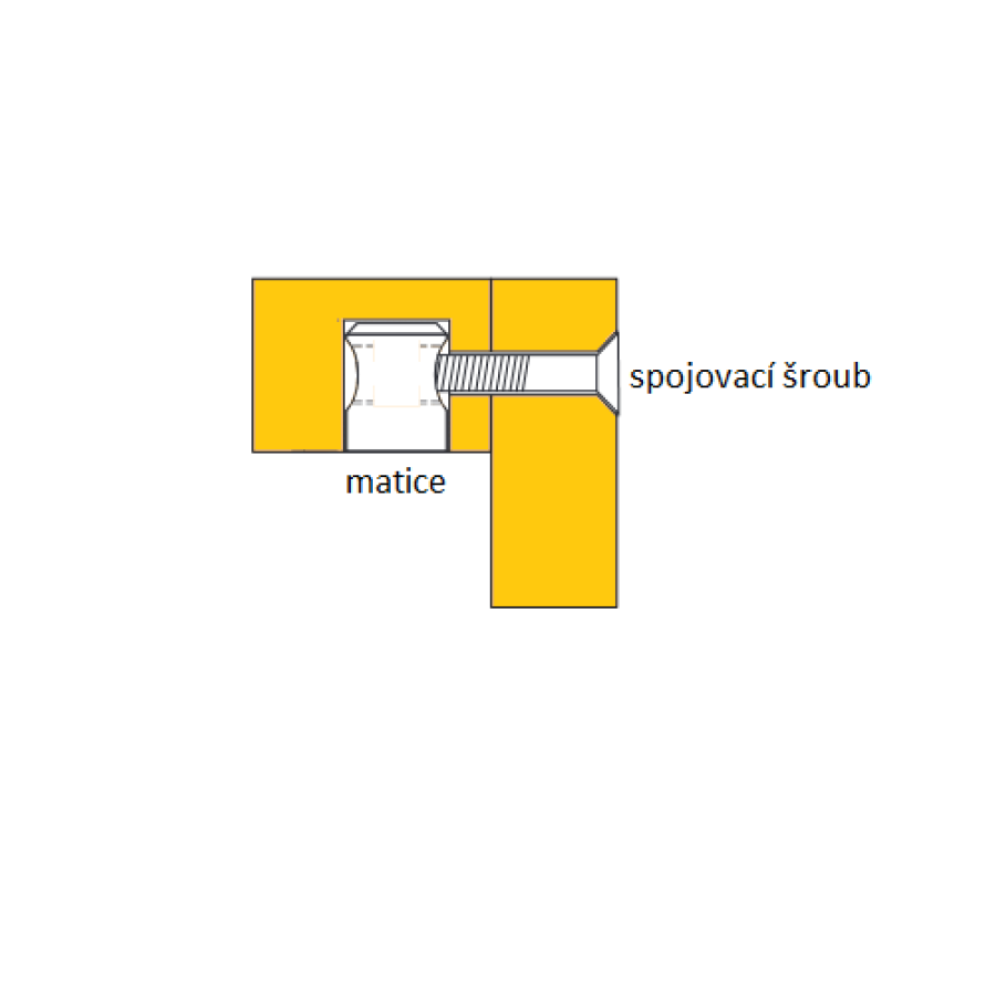 Šroub spojovací k válečkové matici M6x60
