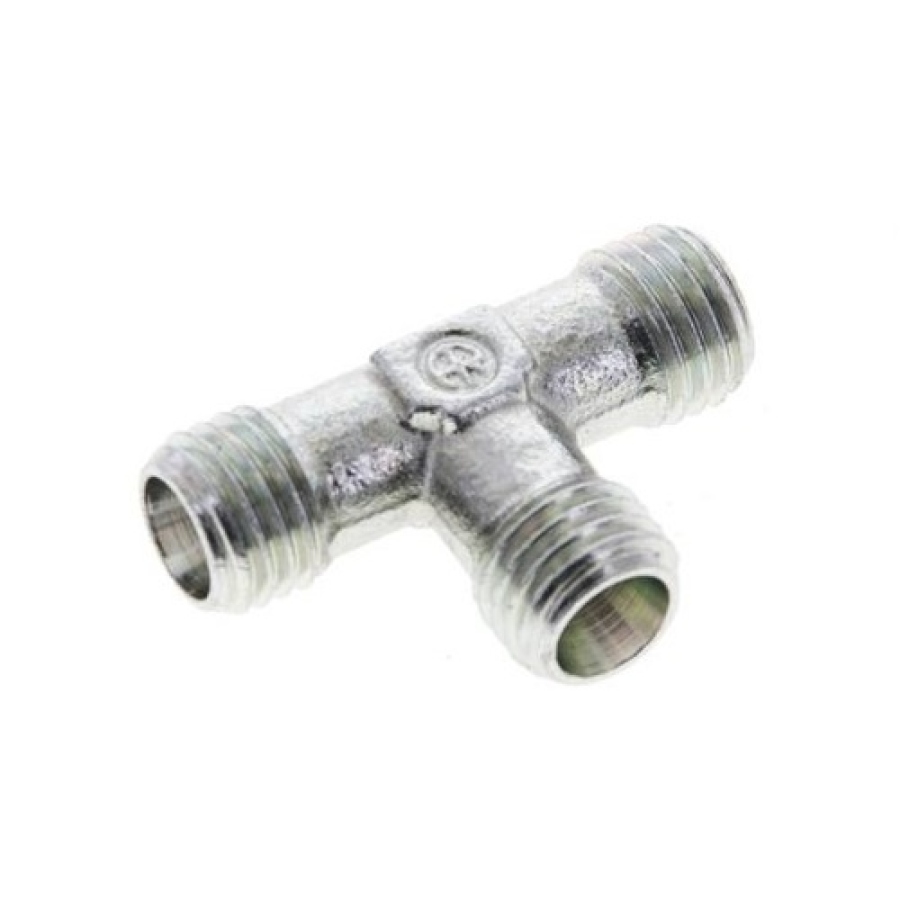 T-šroubení pro zářezný kroužek 6 L ( M12x1,5 ) bez matice, ocel pozink