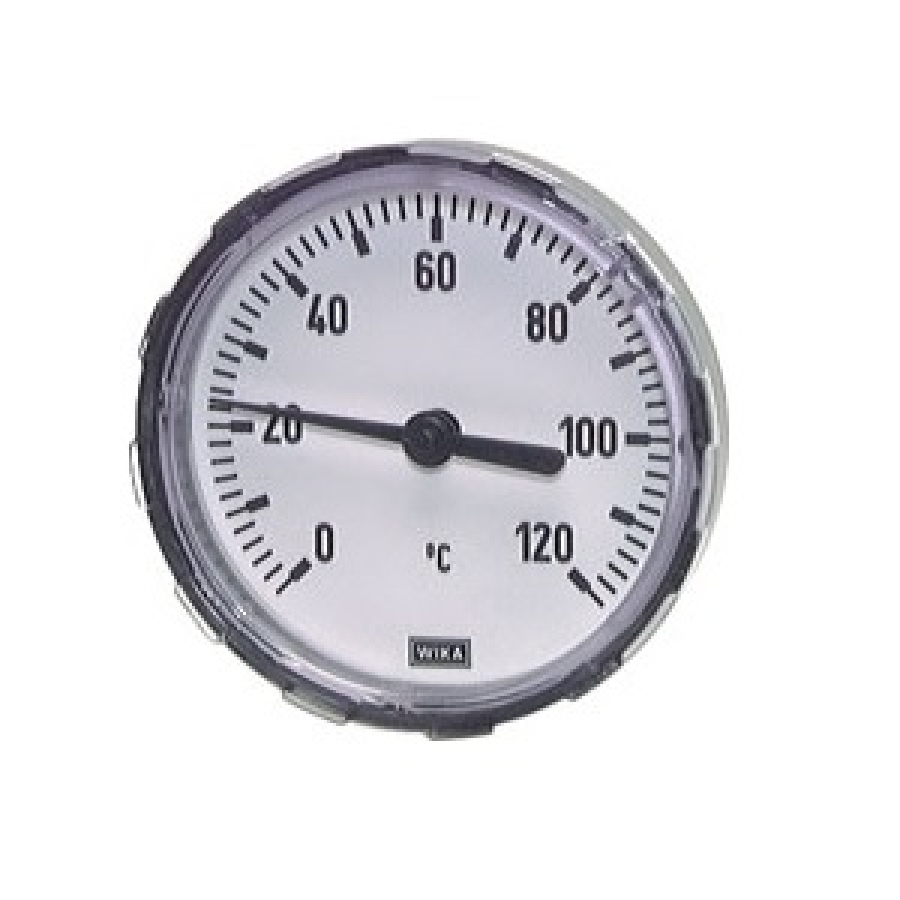 Teploměr bimetalový 0-120°C, pr.100 mm, 63 mm, G1/2