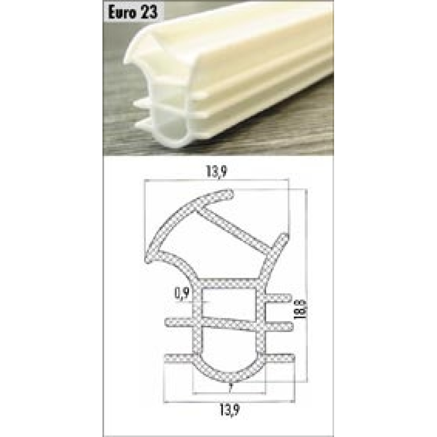 Těsnění profilové Silen EURO 23 zárubňové hnědé