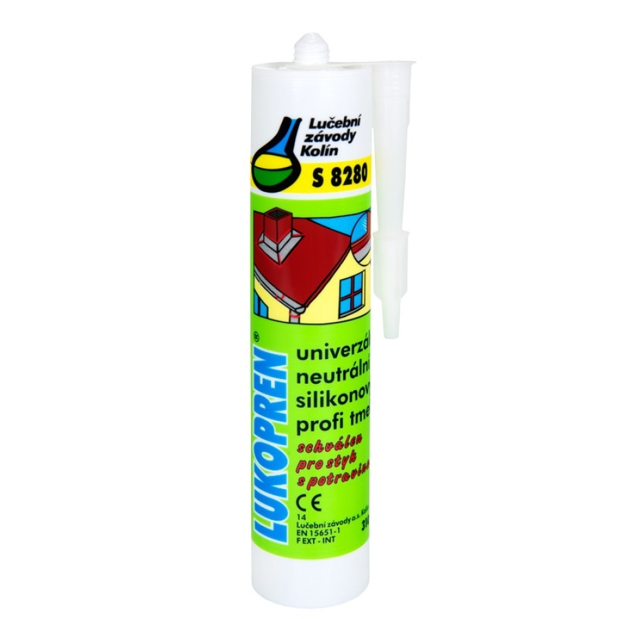 Tmel silikonový LUKOPREN S8280 bílý - lesk 310ml
