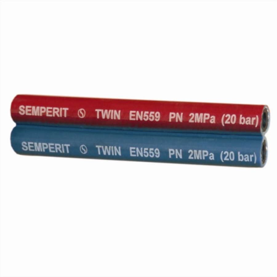 TWIN WELDING 10 kyslík x 10 acetylen EN559 - Tlaková hadice pro technické plyny, 20 bar