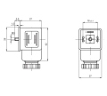 Konektor A18209T1 LED+VDR, transparent 24 V, AC-DC