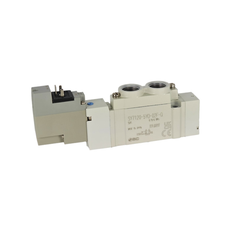 Ventil elektromagnetický 5/2 nepřímo ovládaný 24V/DC