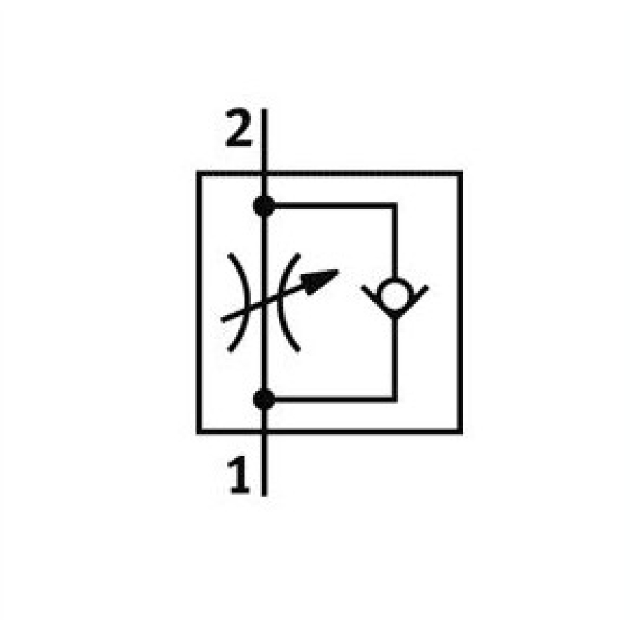Ventil škrticí jednosměrný GRLA-1/4-QS-8-D