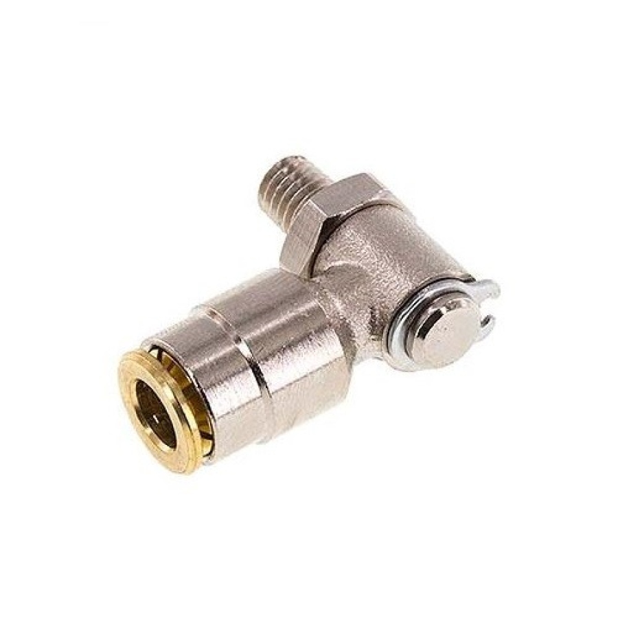 Vysokotlaké nástrčné šroubení otočné L M6x1 konický - 4 mm pozink, 250 bar