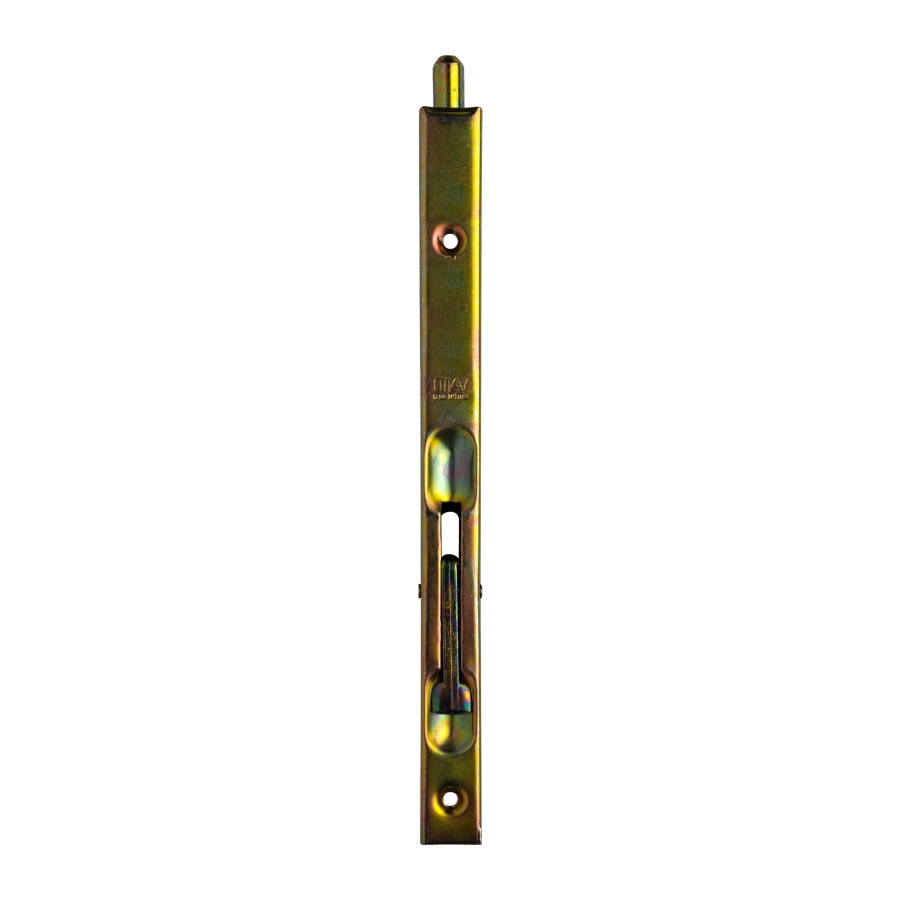 Zástrč dveřní 200 mm žlutý zinek